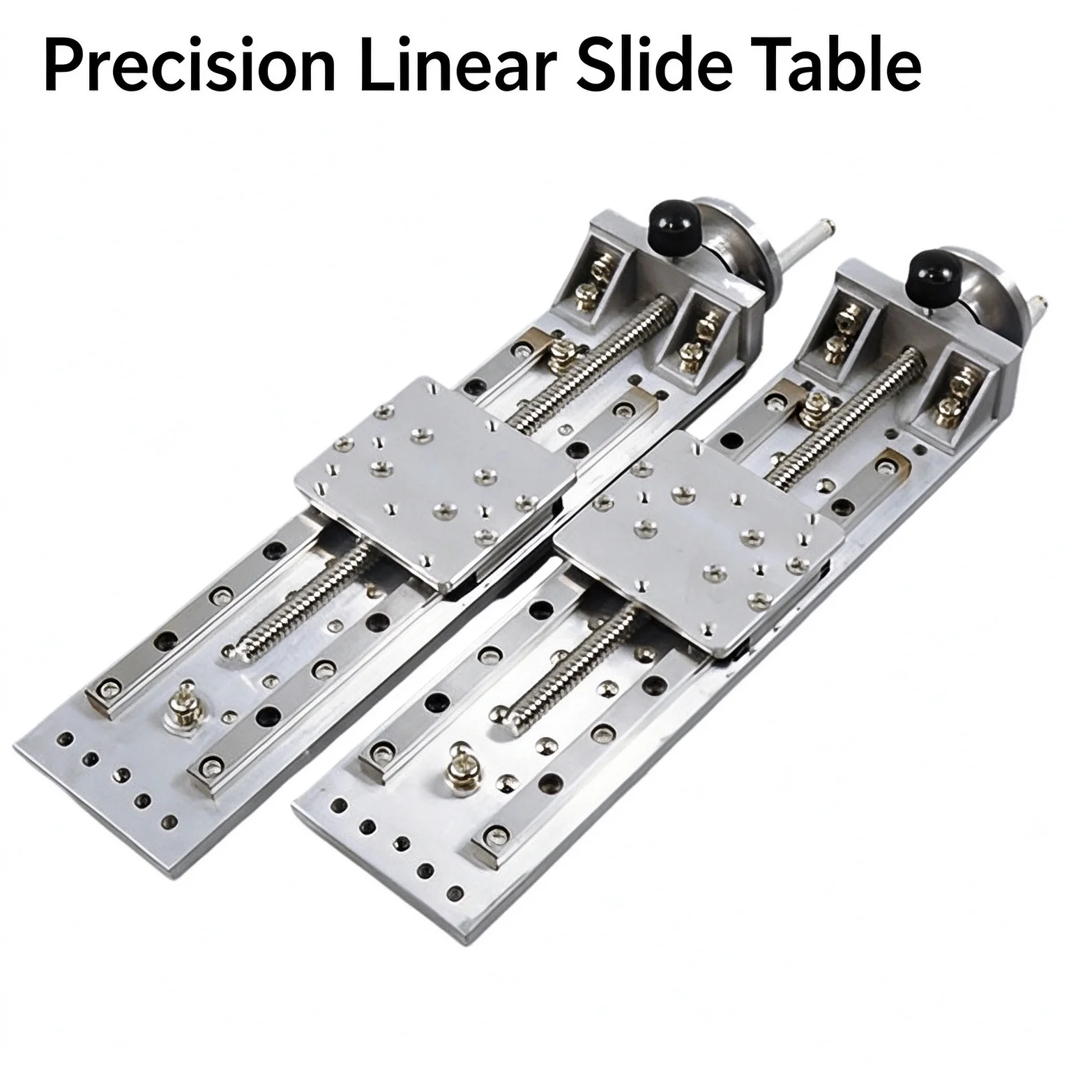 Precision small ultra-thin manual sliding table cross combination linear translation guide rail module screw drive line gauge
