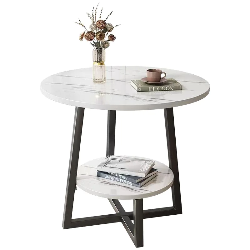 Nesting Coffee Table 2-Tier Splice Design Side Table for Couch Bed Nordic  Table for Balcony Easy Assembly Small Nightstand