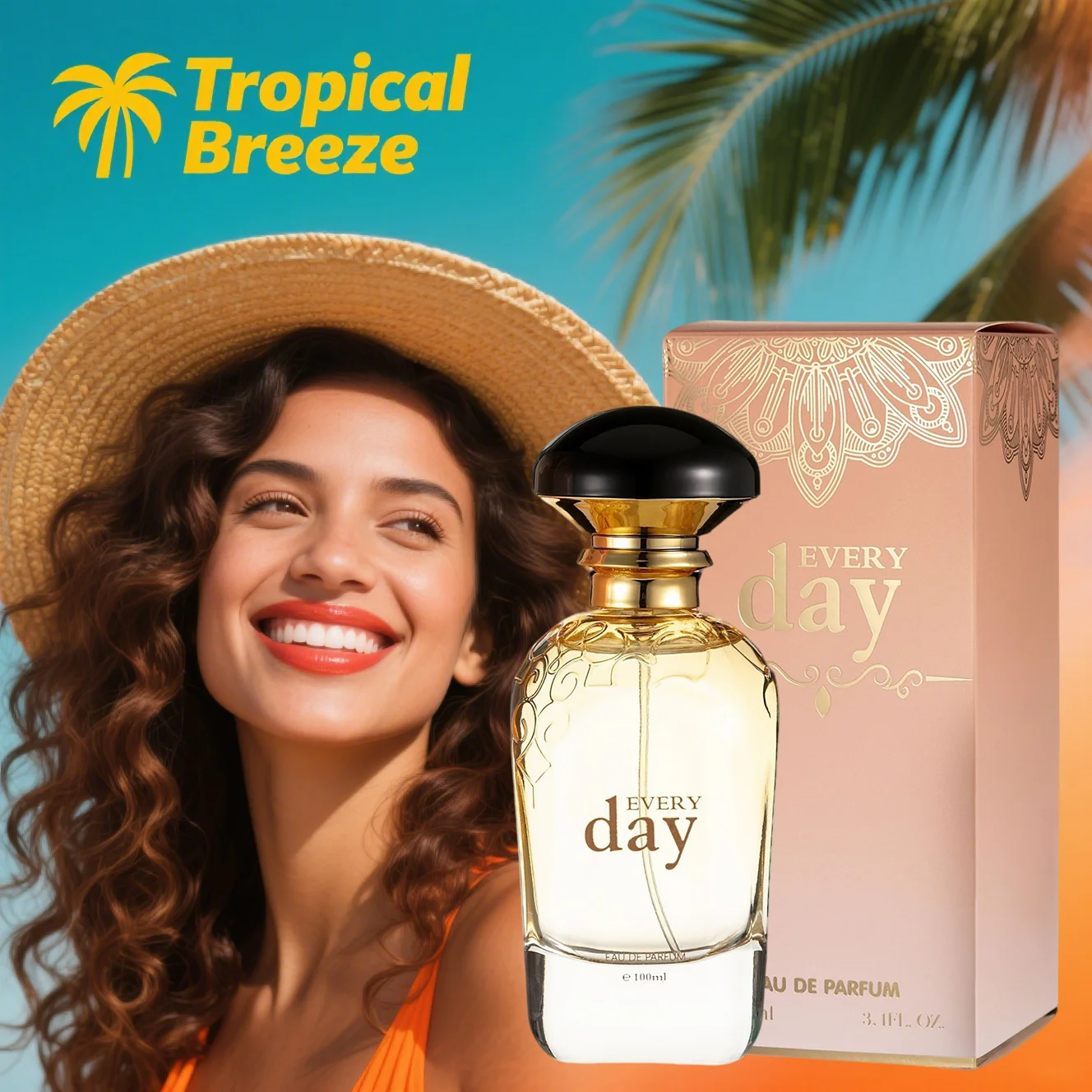 

Perfume Vanilla, 100ML Spray Perfume with Vanilla, Floral, Fruits & Amber Scents, Long-Lasting Fragrance, Suitable for Daily Use