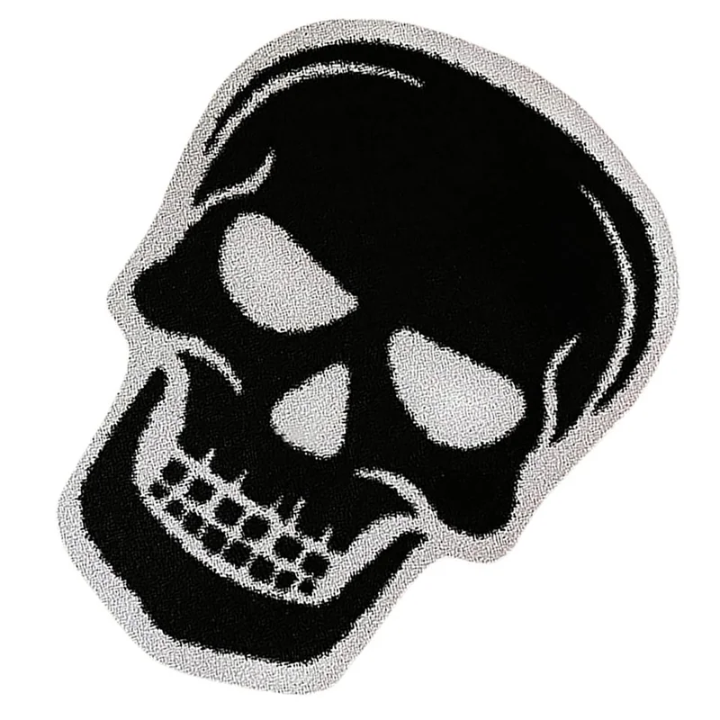 

AS98-Килимок для Хэллоуина Добро пожаловать, забавный милый передний коврик с черепом, нескользящий моющийся ковер, украшение на Хэллоуин