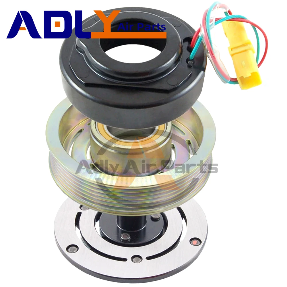 

A/C AC Compressor Clutch For Citroen C3 C4 C5 C6 Peugeot 207 208 308 508 2010- 1364F 648706 6453Z9 9800854280 9800851980