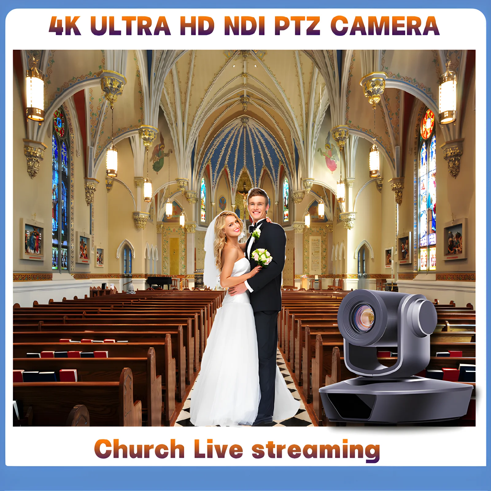 4K PTZ camera 10x 20x zoom HDMI,SDI,LAN,USB,NDI,POE,60FPS,30FPS Video conference camera Supporting church live broadcast