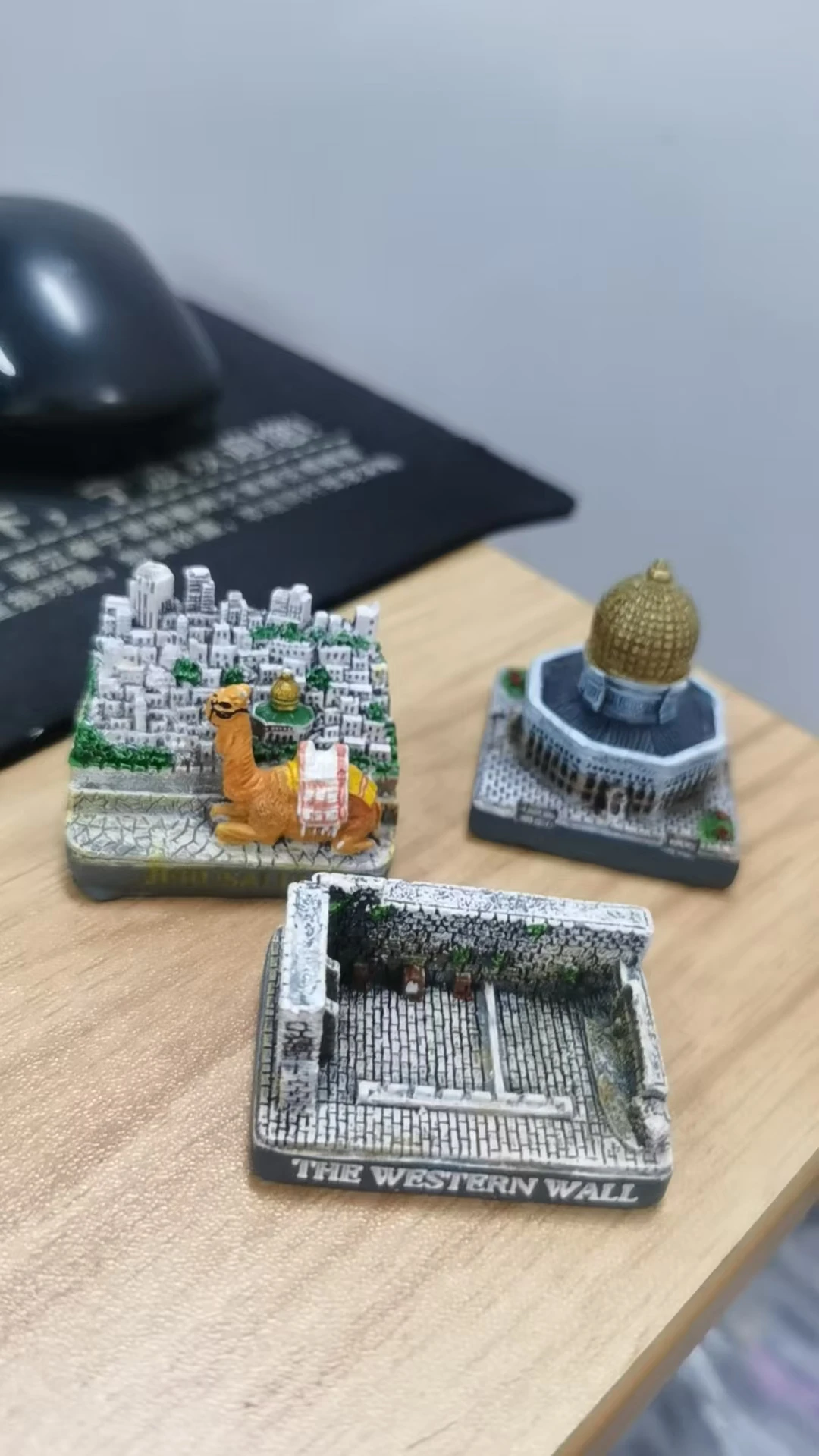 mini resin figure mental psychological sand table game box court therapy building jerusalem
