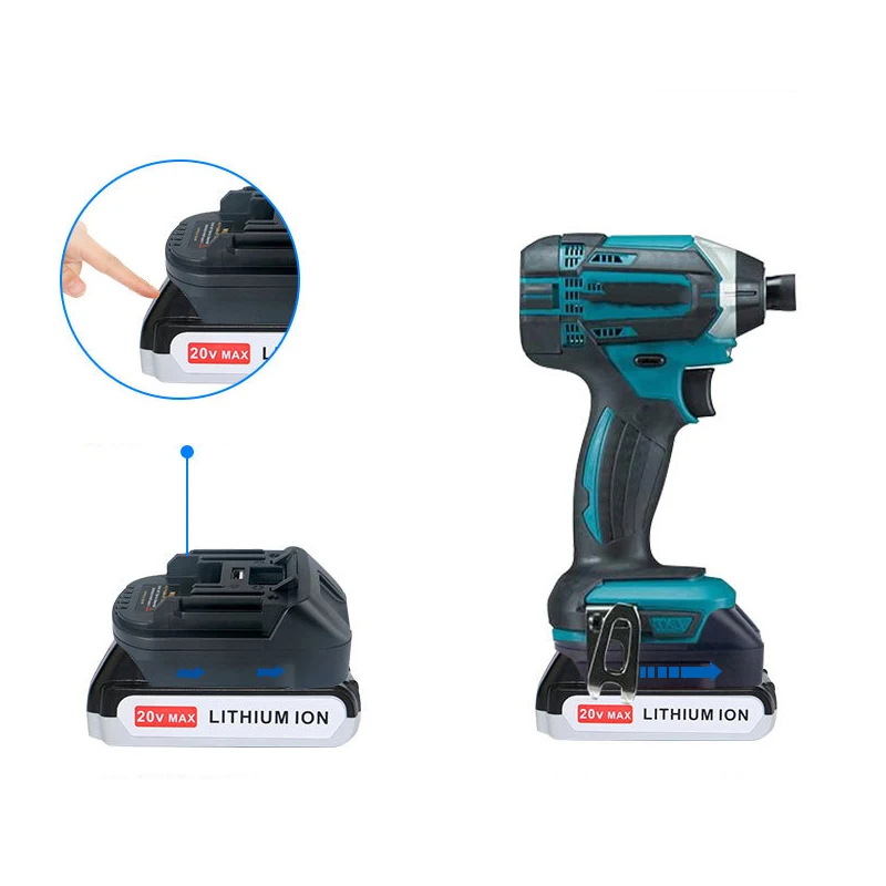 ZWINCKY gorący akumulator do Black & Decker/do kabla Porter/do baterii Stanley jest konwertowany na Makita BL1830