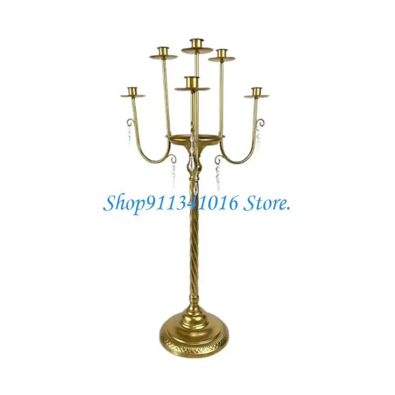 Candlestick Holders Cast Iron Taper Holders Tables Centerpieces for Christmas Wedding Fireplaces Mantle Decors