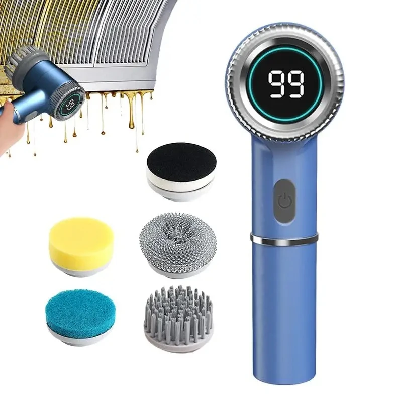 Wireless Electric Cleaning Brush Rechargeable Kitchen Dishwashing Brush ipx5 Waterproof Bathroom Cleaning Brush Cleaning Tool