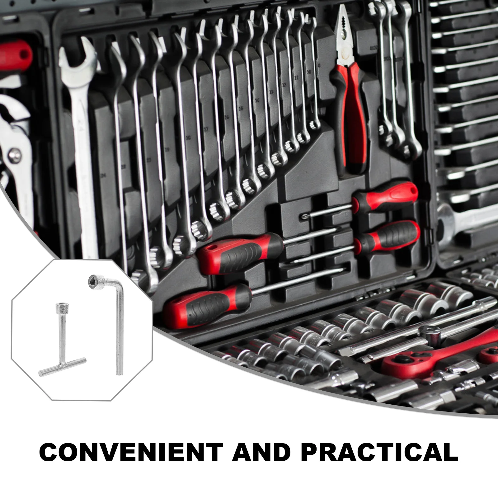 

2Pcs Premium Stainless Steel Triangle Head Anti-Theft Bolt Wrench Special Spanner for Lamp and Security Fixtures