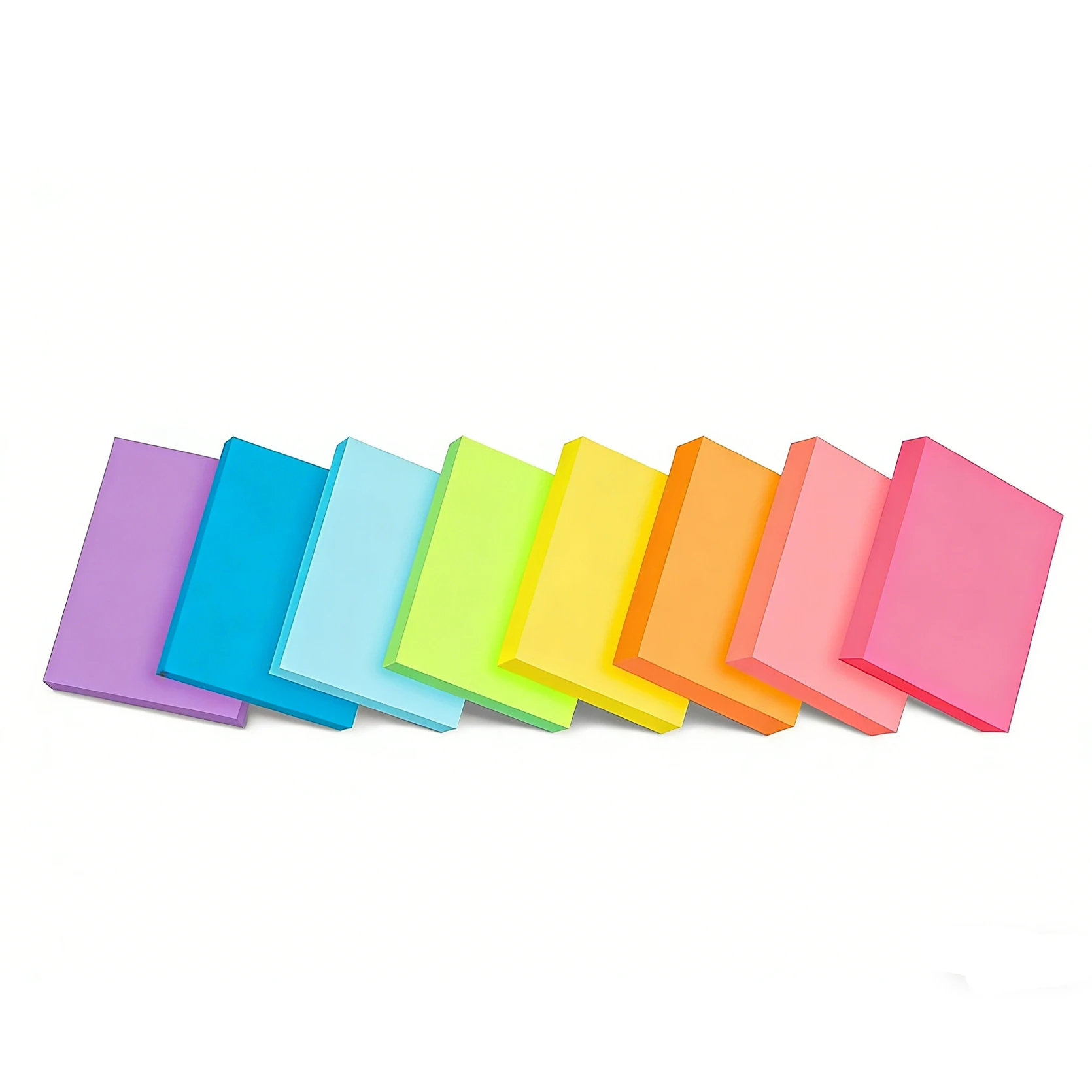 8/16 Packungen Neon-Haftnotizen, 38x50mm Selbstklebende Notizblöcke, Schulbedarf für Schüler, Büro- und Haushaltsorganisation – Detail 4
