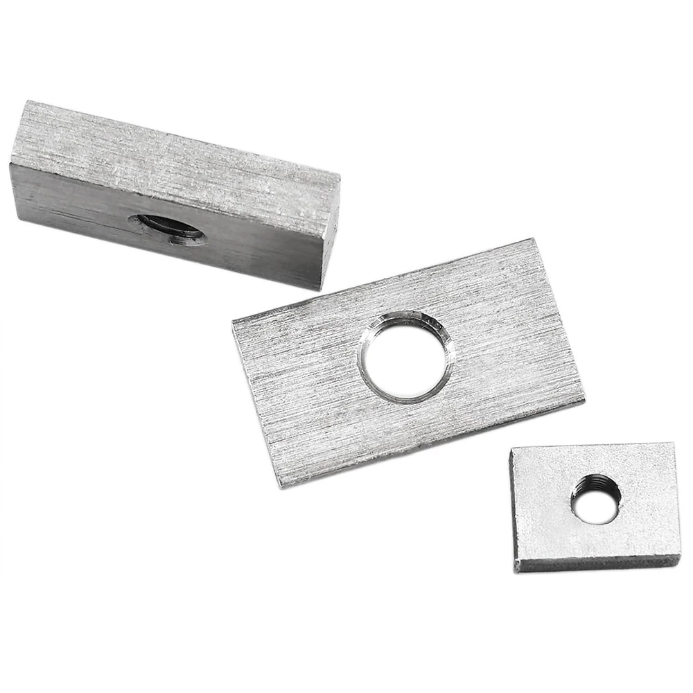 Rectangular Nuts Square Nuts Thin Slider Block Nuts Zinc-Plated Carbon Steel M3 M4 M5 M6 for Aluminum Profile Accessory DIN562