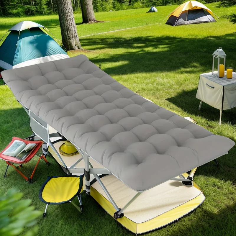 Folding Camping Cot with Storage Bag for Adults Portable Lightweight Sleeping Bed for Outdoor Traveling Hiking Easy To Set Up