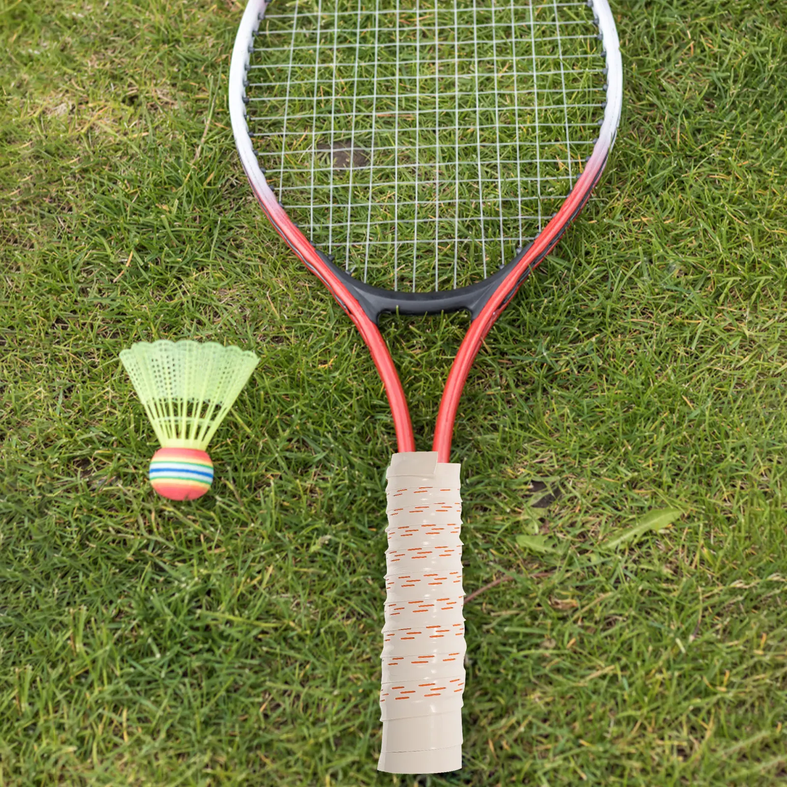 

2pcs Badminton Racket Grip Tapes Sweat Absorbing Pu H Wrap Softball Bat Tennis Overgrip Anti Slip Elastic Bright Color