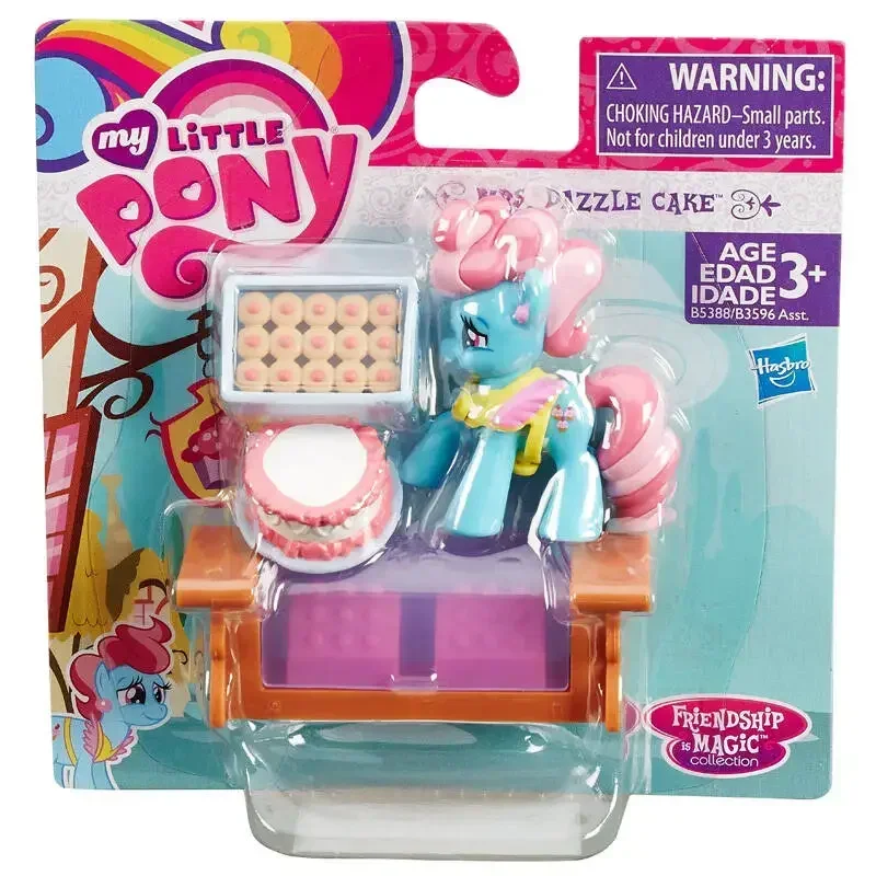 Hasbro My Little Pony Collection Figurines Pinkie Pie Pizza Cake Girl Play House Gift No Package Figure Model Toys