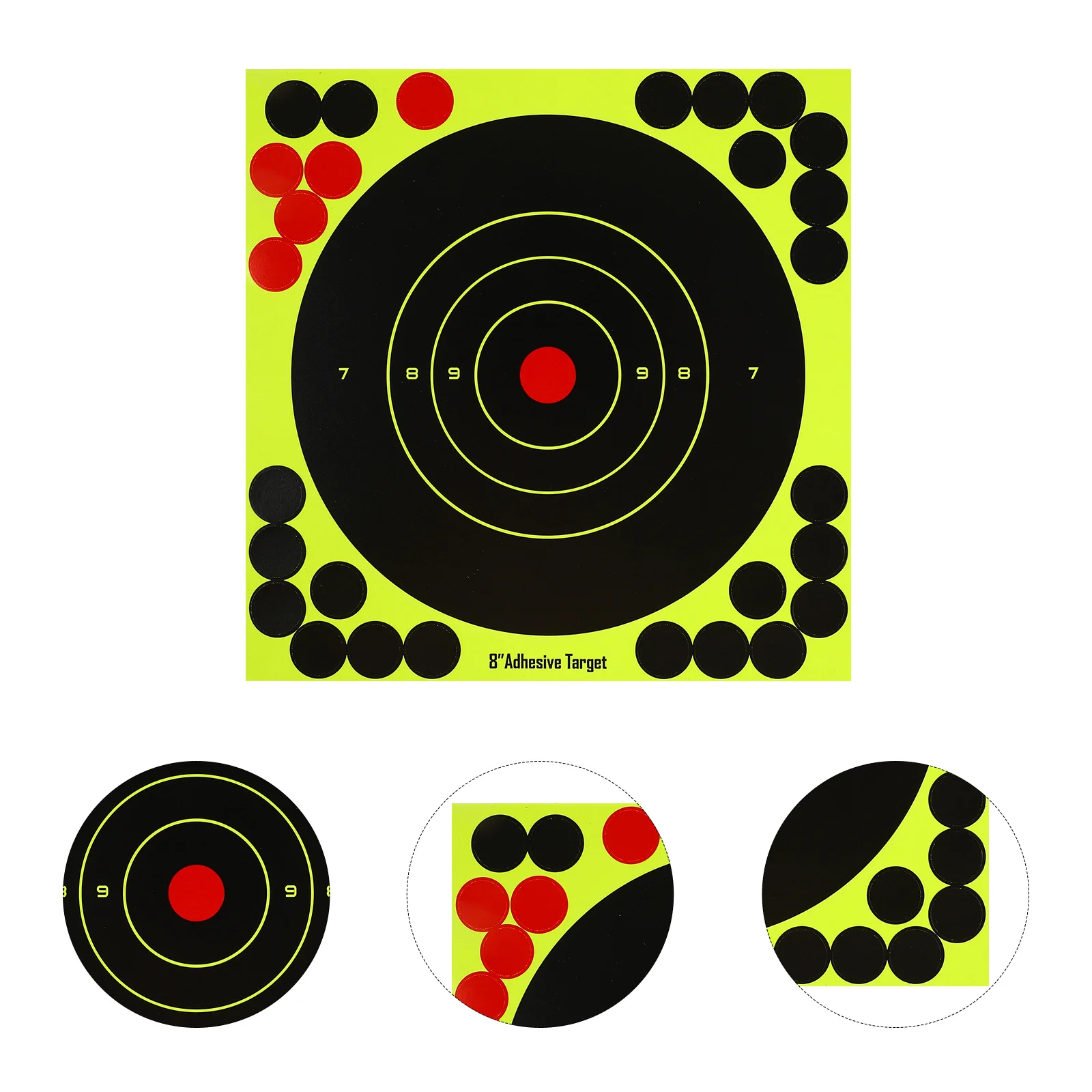 

30 Pcs Target Paper Targets Hunting and for Reactive Papers Stickers Self-adhesive Splatter Fluorescence