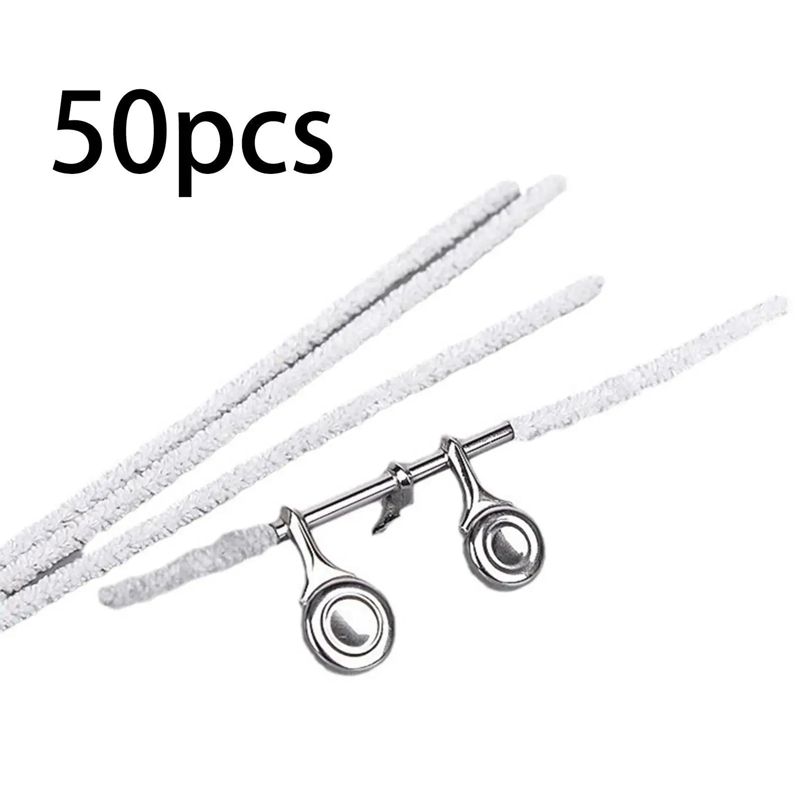 50Pcs Saxophone Key Cleaning Swab Practical Portable Sax Cleaning and Care for Woodwind Instrument Saxophones Clarinet Accessory