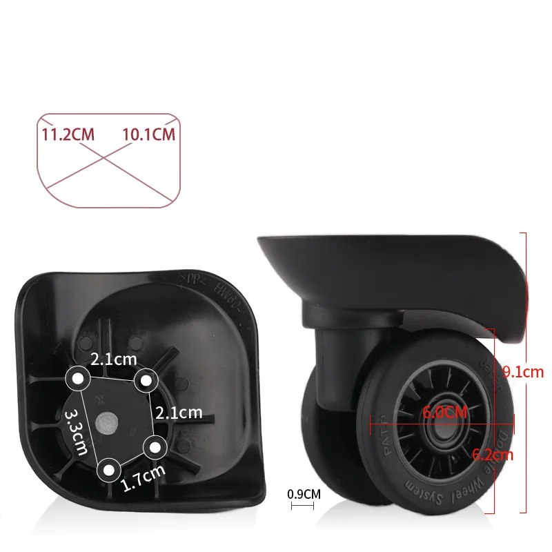 2/4PCS HW60-1 Wheels For HINOMOTO Suitcase Universal Wheel Trolley Wheels Luggage Accessories Replacement Spare Parts Mute