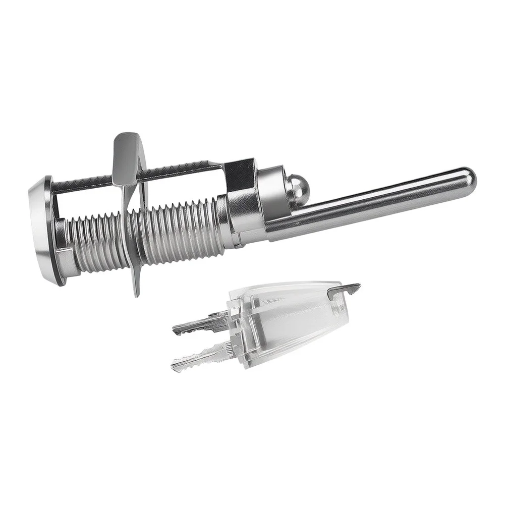 Silver Three Tier Drawer for Lock Zinc Alloy Cabinet Lock User Manager Core Tiers Rust Resistant Material For File Cabinets