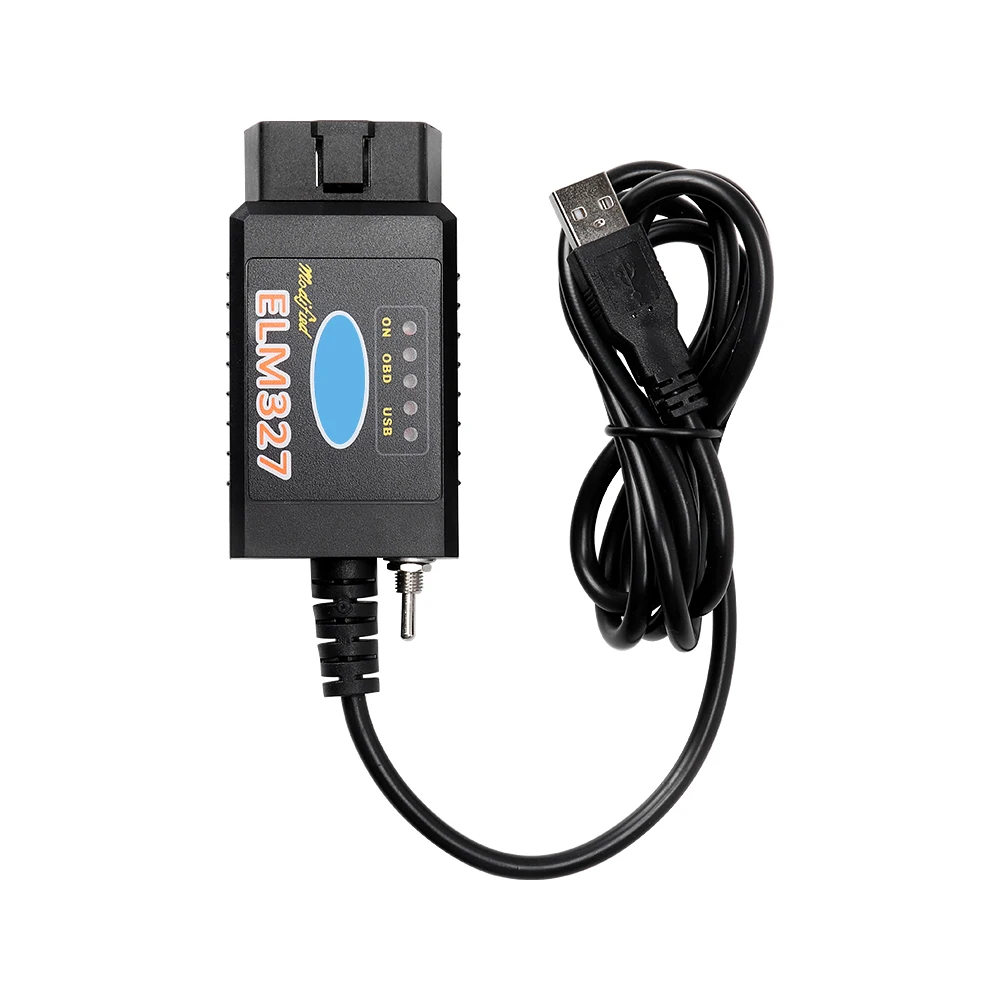 ELM327 V1.5 USB PIC18F25K80 FTDI/CH340 OBD2 Scanner Car Diagnostic Tool HS-CAN/MS-CAN ELM 327 For Ford FORScan Switch