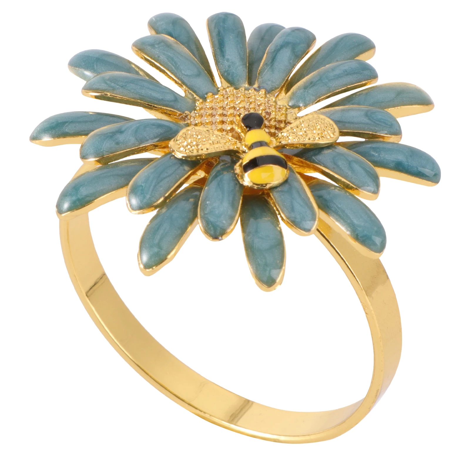 

Napkin Alloy Daisy Shaped Banquet Decorative Party Dinner Napkin For Restaurant Wedding Dinner Tableware