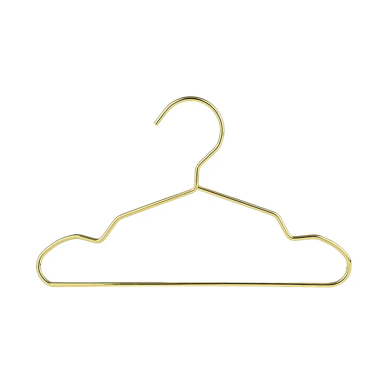 Pet Hanger Gold Mini Hanger Metal Wire Body Shape Hanging Teddy Dog Cat Puppet Doll Clothing Holder Pet Store Clothes Brace