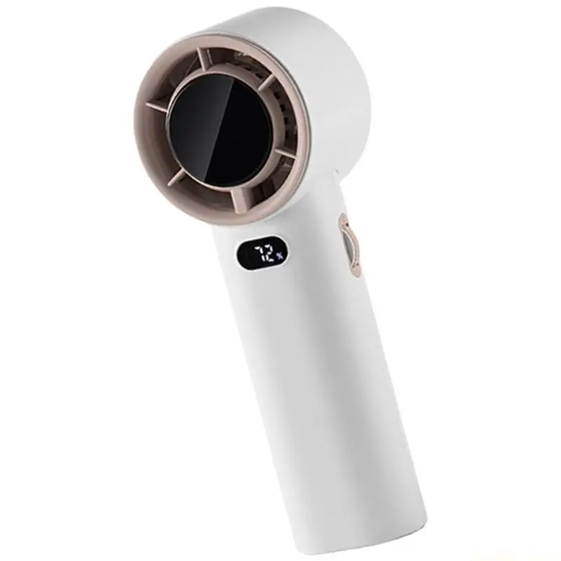 D0AB Portable Hand Fan USB Rechargeable 100 Speed Handheld Fan 3600mAh Portable Fan Digital Display Brushless Motor Wind