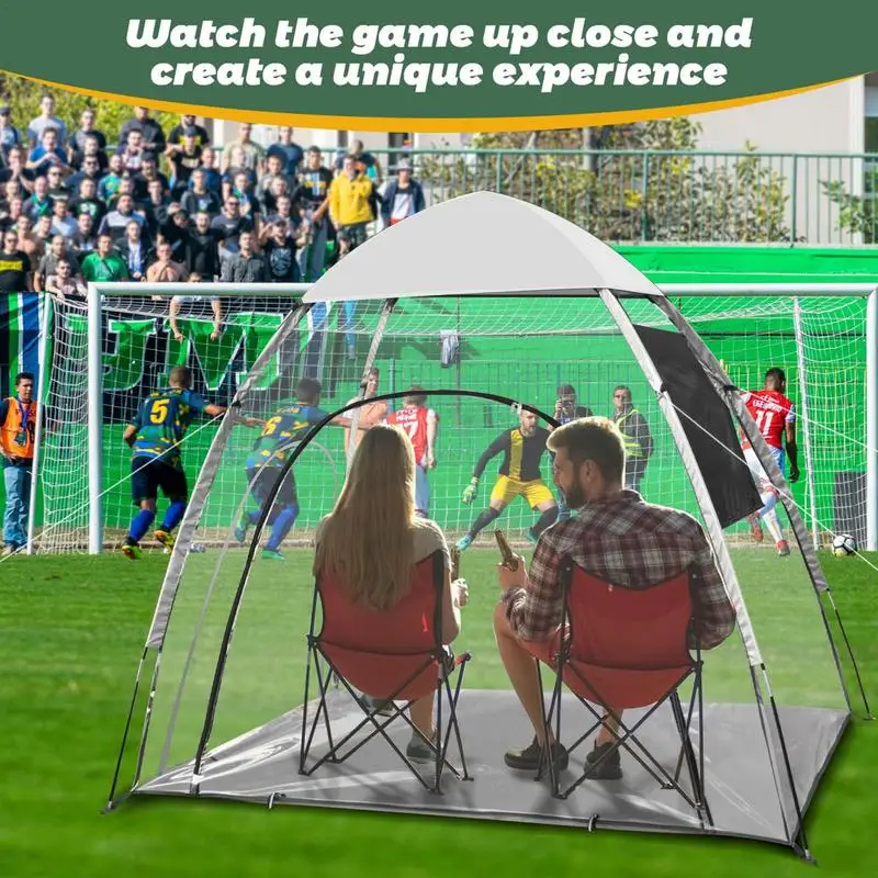 

Clear Outside Tent Instant Tent Shelter Rain Pod Camping Shelter PVC Soccer Tent Sports Tent Transparent Folding for Camping