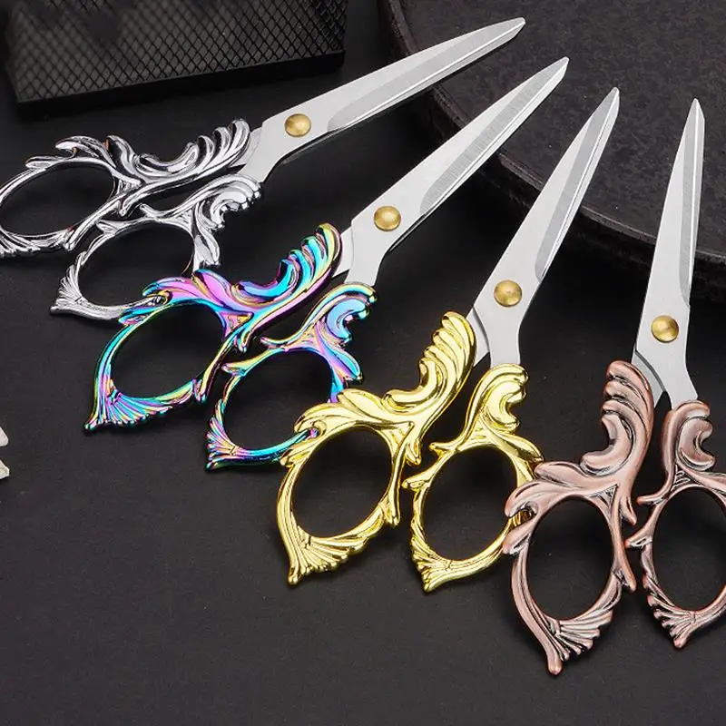 Professional Tailor Scissors Vintage Sewing Scissors Stainless Steel Tailor Shears For Fabric Clothes Needlework Cutter DIY Tool