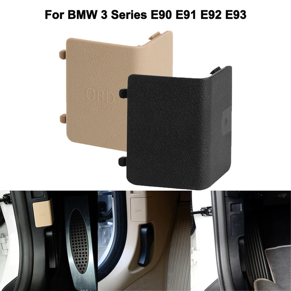 Car Interior Kick Panel Cap LHD Left OBD Plug Cover Trim LHD Protective Shell Casing Diagnostic System for BMW 3 Series E90 E91