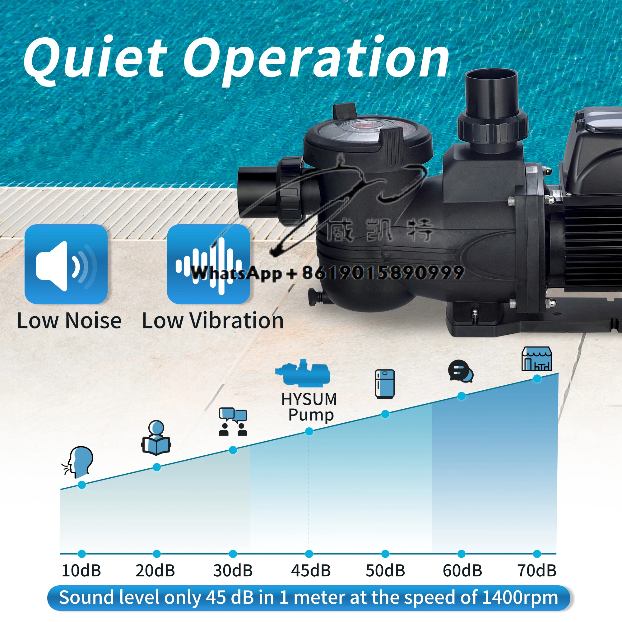 

Swimming Pool Equipment 220V Voltage Super Powerful Swimming Pool Pump