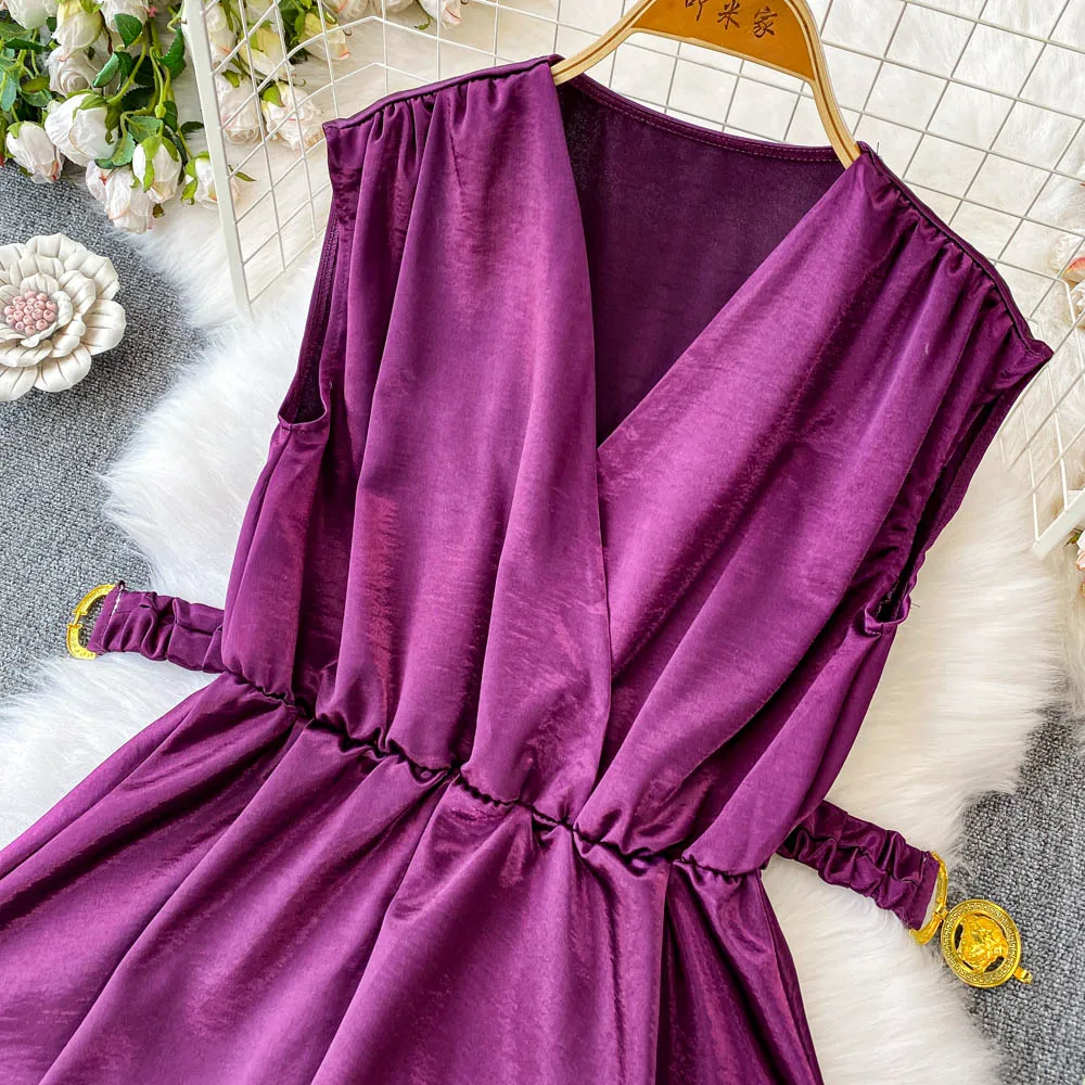 Feminino roxo conjuntos sênior roupa senhora verão elegante luxo cinto terno jantar banquete festa tropical praia férias sexy conjunto