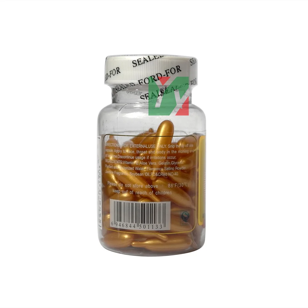 wholesale & retail animate aloe vera & vitamin E facial oil 60 soft cel capsules for anti-aging