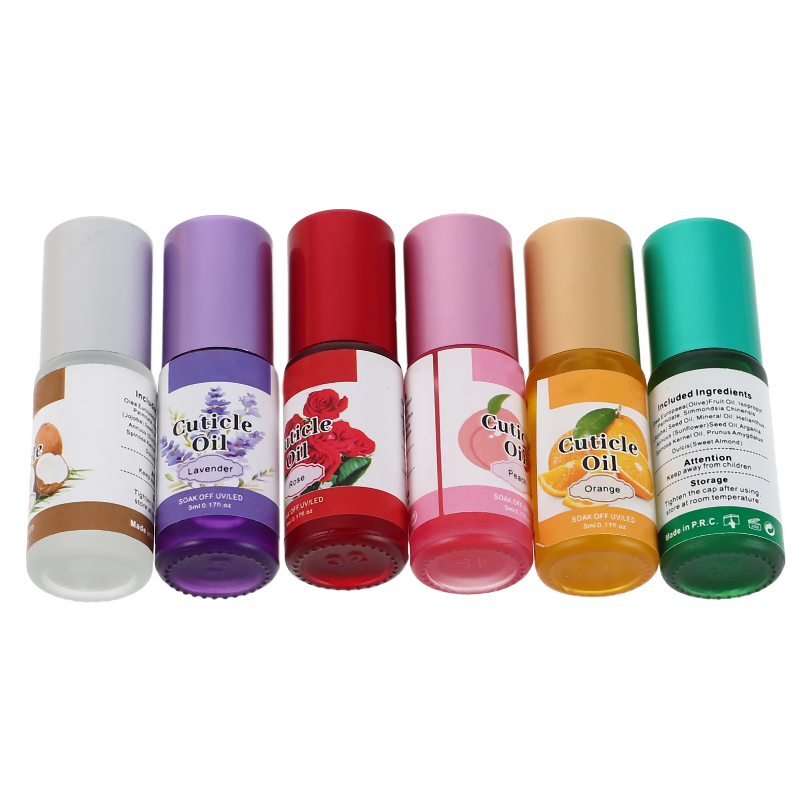 6Pcs Roll-on Cuticle Oil Hydrating Natural Nail Edge Nourishing Quick Absorbing Repairing Nail Treatment Oil Cuticle Pen