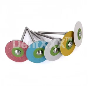 Single-Piece Rubber Diamond Polishing Disc Grinding Head, with Different Grits Suitable for Porcelain Zirconia Workpieces