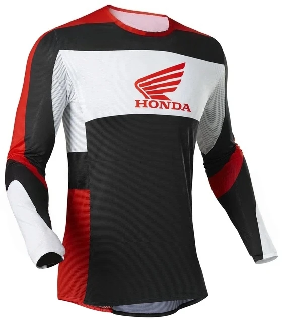 

Классическая футболка для езды на мотоцикле Honda, модная повседневная уличная одежда, удобный и дышащий трикотаж с коротким рукавом для повседневного использования