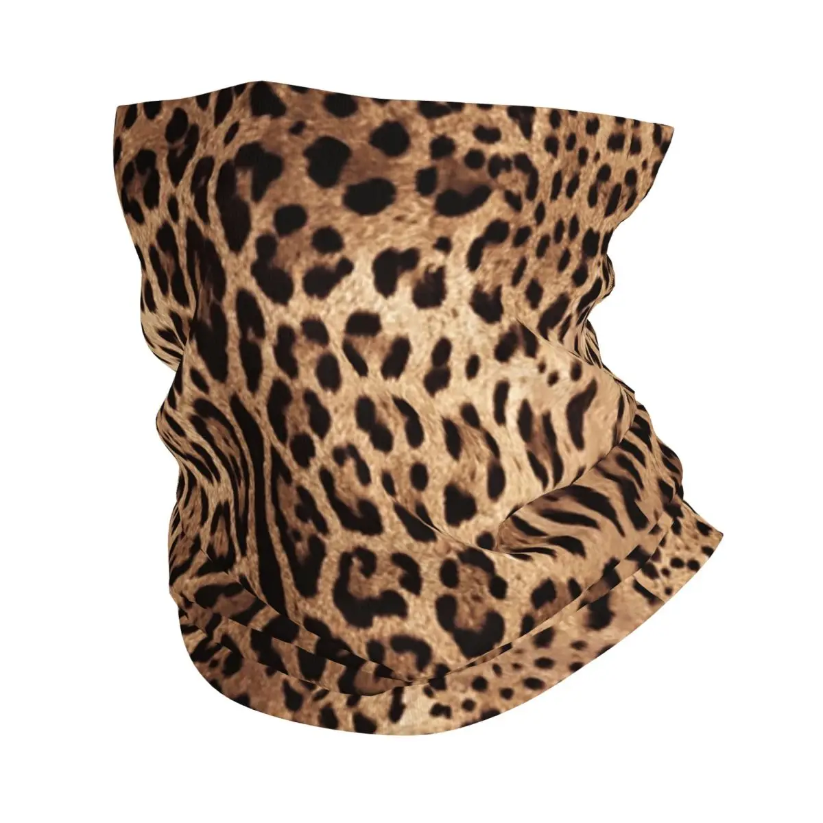 Tiger Cheetah Skin Animal Print Pattern Bandana Neck Gaiter Windproof Face Scarf Cover Women Men Headband Tube Balaclava