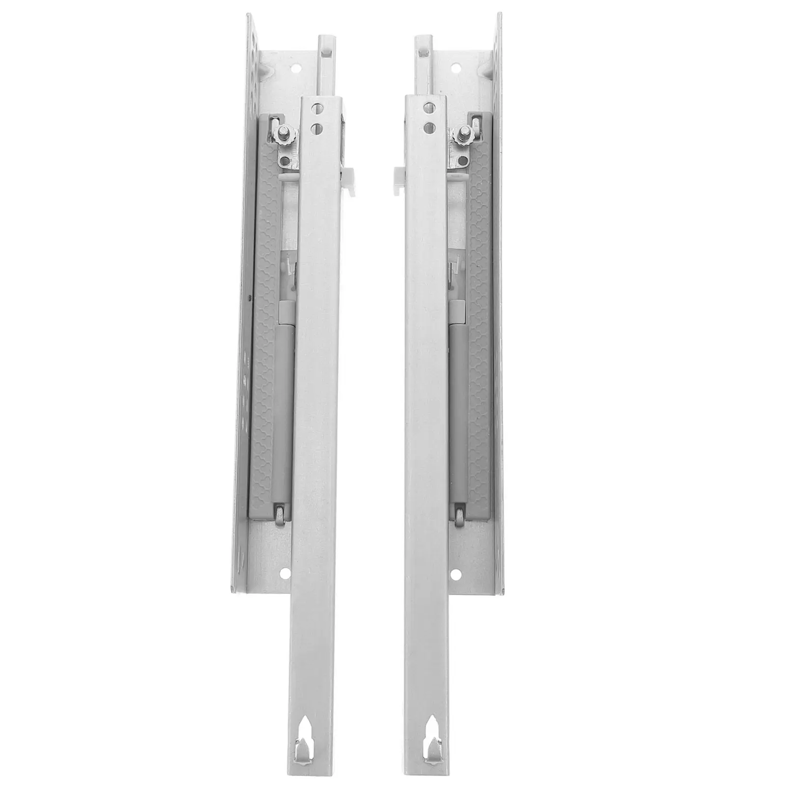 2Pcs Cabinet Drawer Slides Heavy Duty Cold Rolled Steel Soft Close Dampened Rails Replacement Full Extension Slide