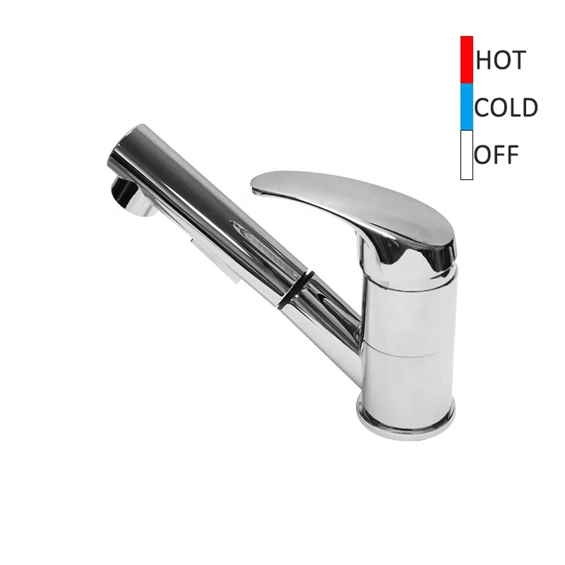 High Quality Accessories Stainless Steel Pull Out Pull Taps Bathroom Sink Kitchen Faucet Caravan RV Bathroom Faucet