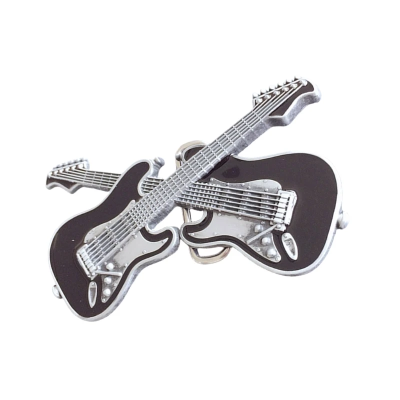 Unisex Belt Buckles Buckles Guitar Shaped Antique Double Tone Buckles