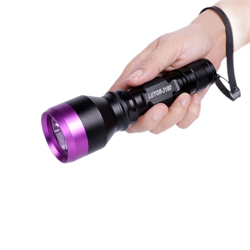 2130L Black Light with 3 High-power 365nm UVA LEDs Black Light Flashlight