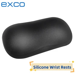 EXCO-Support de poignet de souris en silicone, surface ergonomique en cuir, coussin antidérapant, base en PU pour les jeux, ordinateur portable de bureau