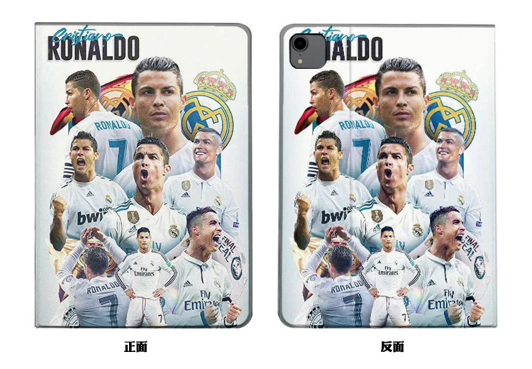 Football Superstar R-Ronaldo Case For iPad 10.2 7th 8th Air 1 2 3 Mini 2 3 5 Case Luxury Silicone For iPad Air 4 iPad Pro11 Case
