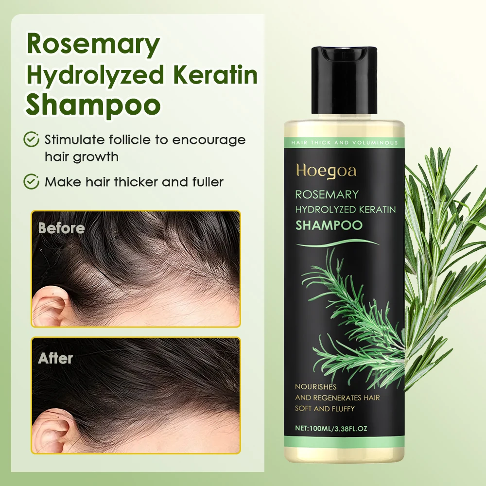Rosemary Shampoo Soothing Scalp Anti Dandruff Refreshing Fluffy Repair Split Ends Plant Oil Control Nourishment Hair Shampoo