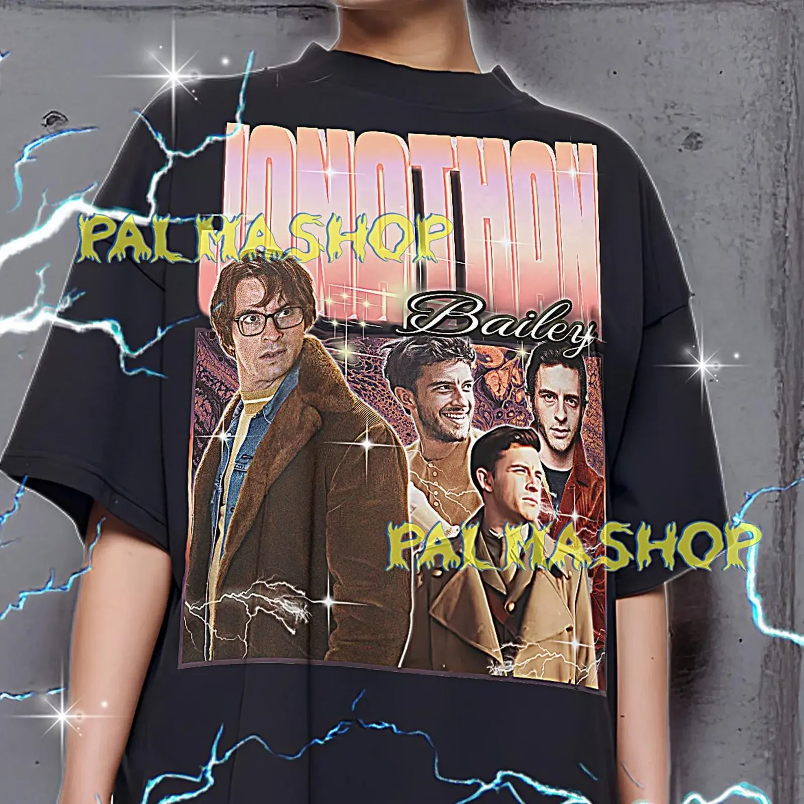 Vintage Jonathan Bailey Bootleg T Shirt Oversized Casual Celebrity Actor Fans Merch  vintage Washed Comfortable Unisex Slightly