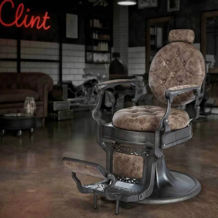 

Vintage style barber chair high quality;Super hair cutting chair for barber shop;Direct factory sale hair beauty equipment