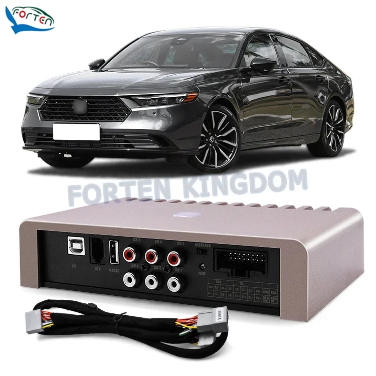Car Interior Accessories Gold Stereo Amps Car DSP Audio Processor Amplifier 6 Channels