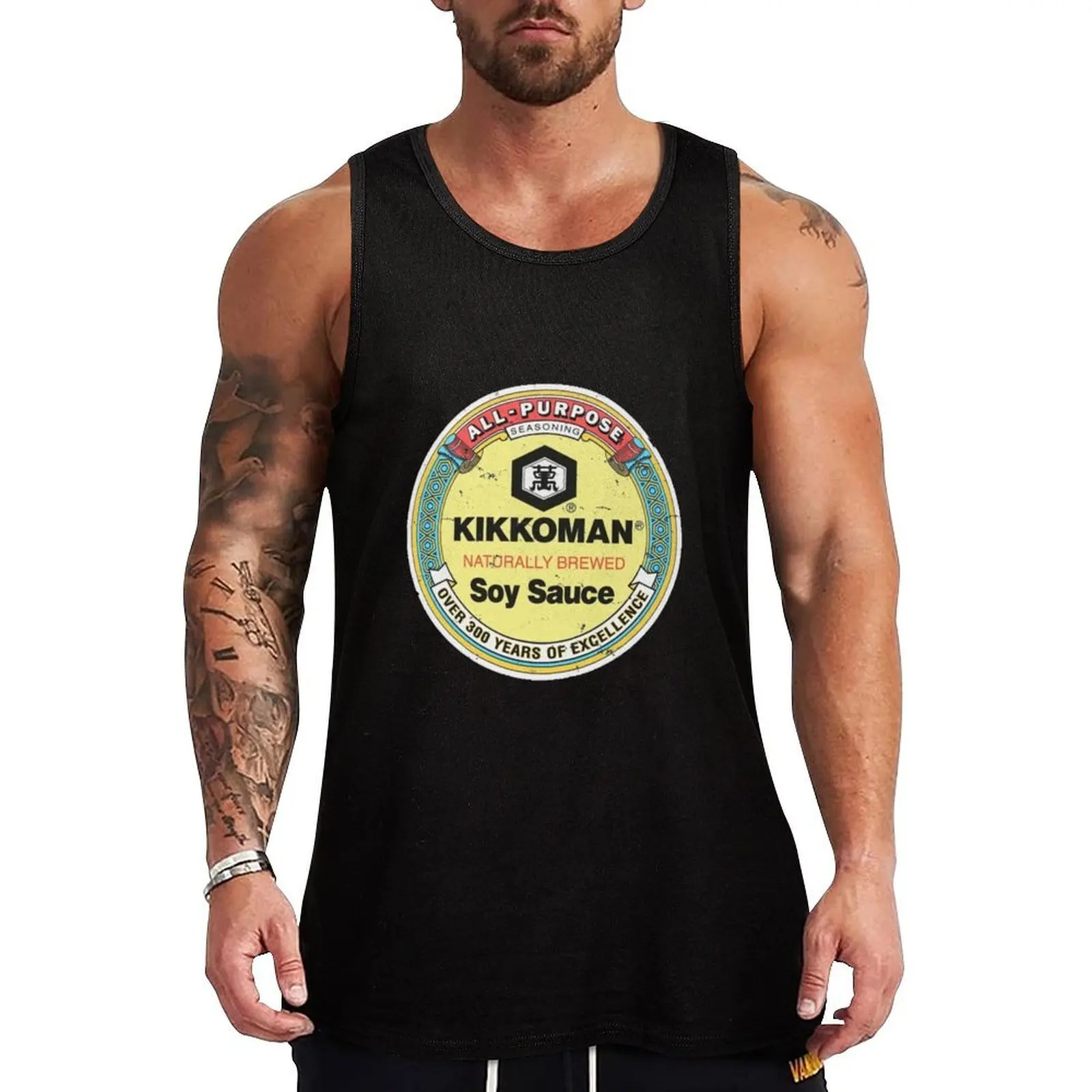 Kopie von BEST TO BUY - Kikkoman Soy Sauce Red Tank Top Feuchtigkeitsableitendes Sport-Tanktop Lauf-Workout-Shirt