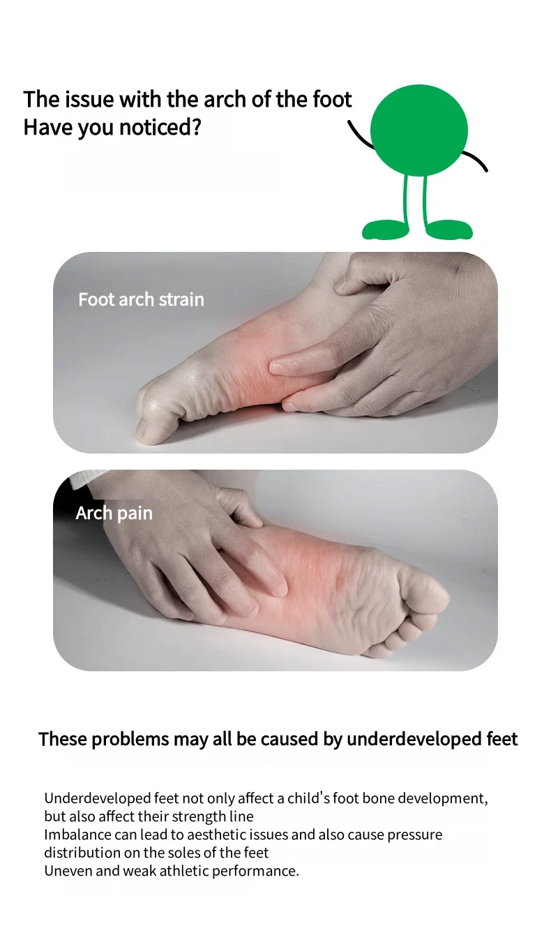 1 Paar orthopädische Pads, Sportschuhe, Einlegesohlen, Fußgewölbeunterstützung, Einlegesohle für Füße, Plantarfasziitis, Plattfuß, Stoßdämpfung, Schuhsohle – Detail 3