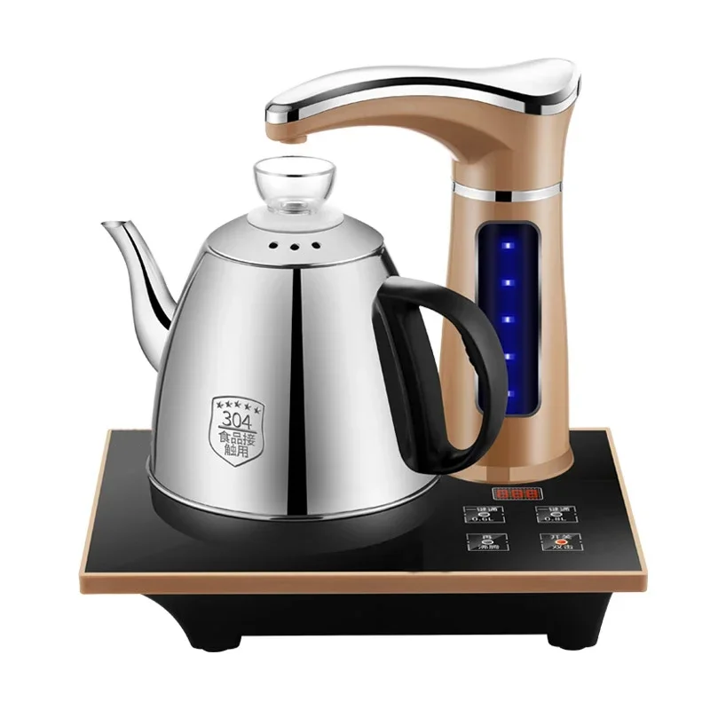 

220V Electric Automatic Kettle Teapot Set 0.8L Stainless Steel Safety Automatic Water Dispenser Samovar Pumping Stove Household