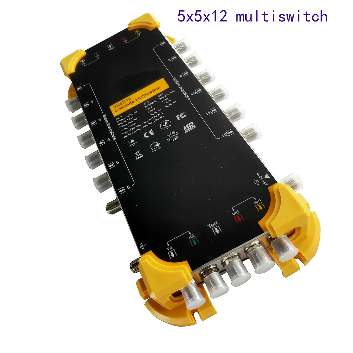 free shipping 5x5x12 multi switch SATELLITE MULTISWITCHE, cascade switch, satellite multi-way switch, satellite switch