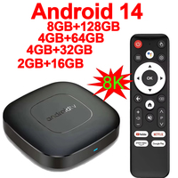 8G+128G T1 Android14 Smart Home Theater TV Box Quad-Core HD HDR10+ 8K Media Player 2.4G&5G Wifi Home Theater Fast Media Playe