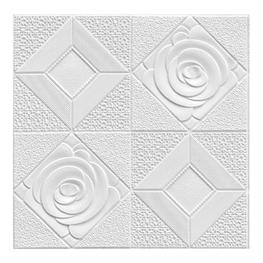 1pc 3D Tile Brick Wall Sticker Foam Panel Waterproof Stickers 35*35cm Living Room Walls Bedroom Walls Kids Room